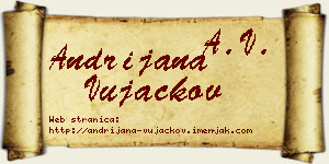 Andrijana Vujackov vizit kartica